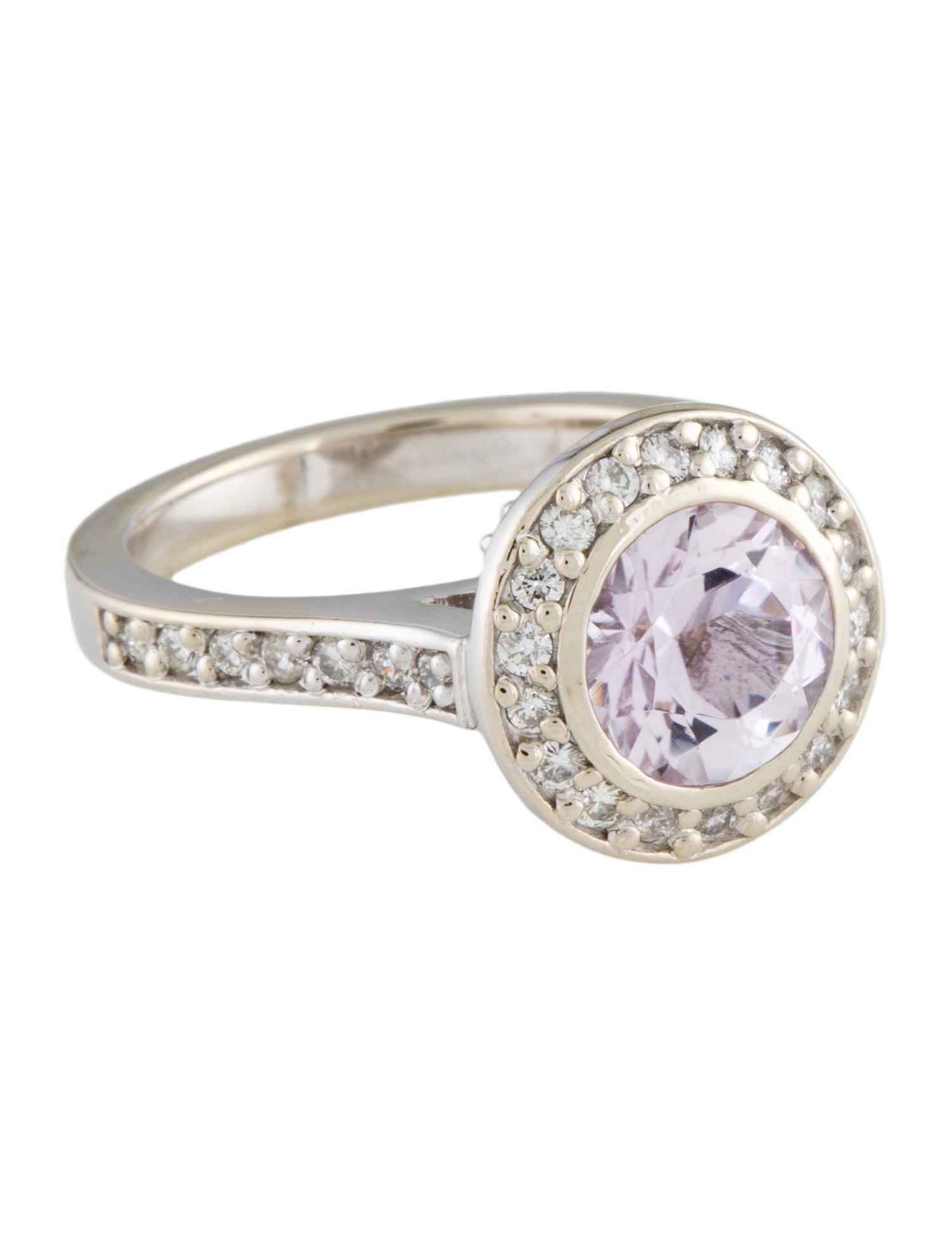 Ring 14K 1.91ct Kunzite & Diamond Cocktail Ring