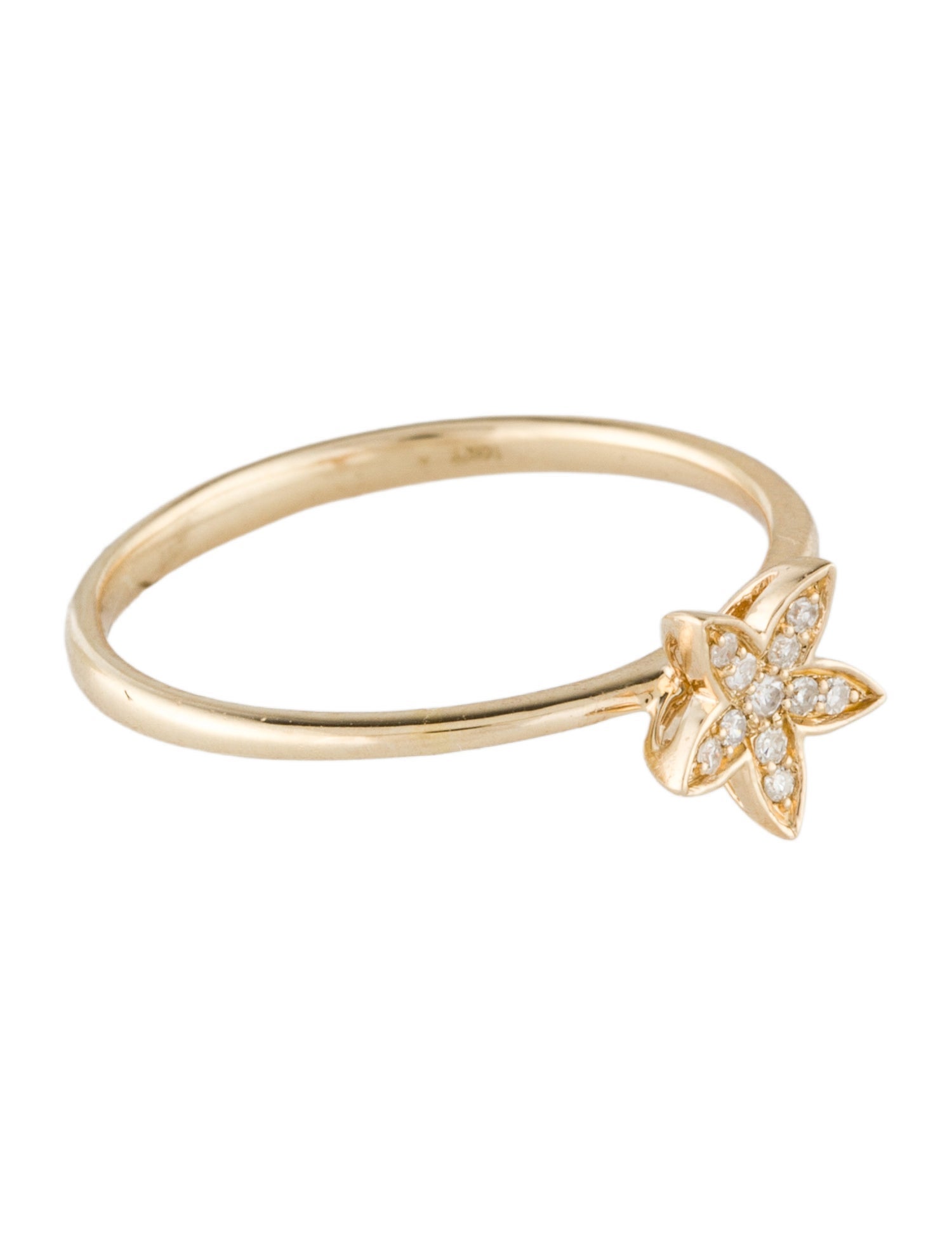 Ring 14K Diamond Star Cocktail Ring