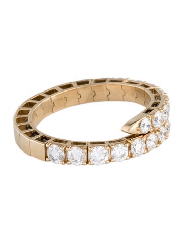 Ring Band 14K 1.05ctw Lab-Grown Diamond Flexible Bypass 6.75