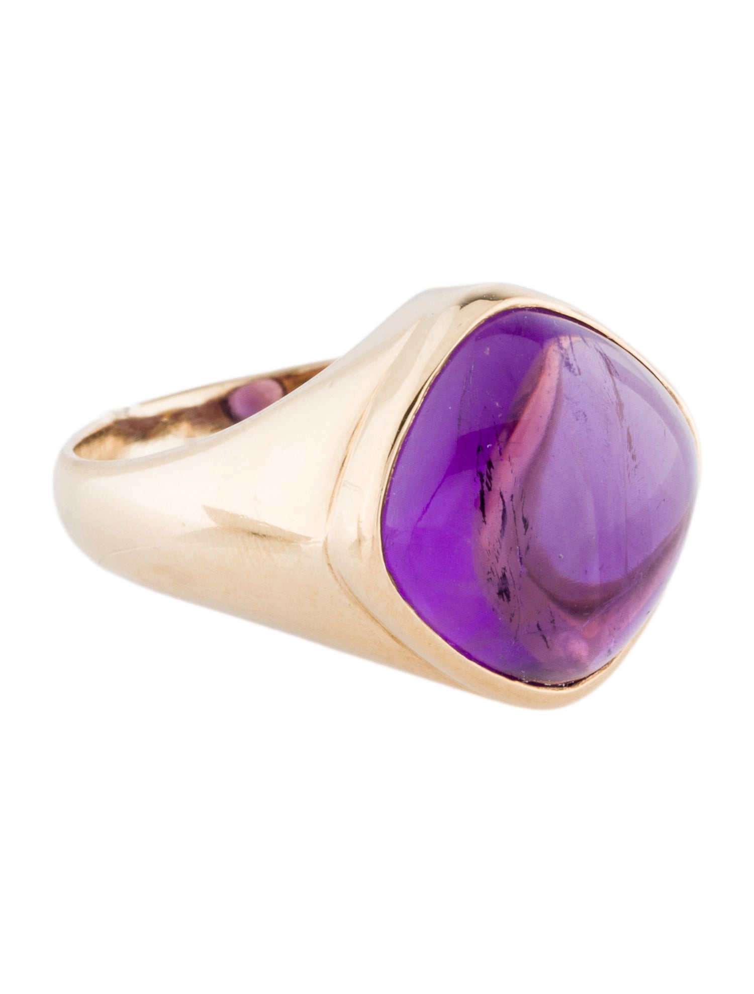 Ring 14K 8.78ctw Amethyst Cocktail Ring