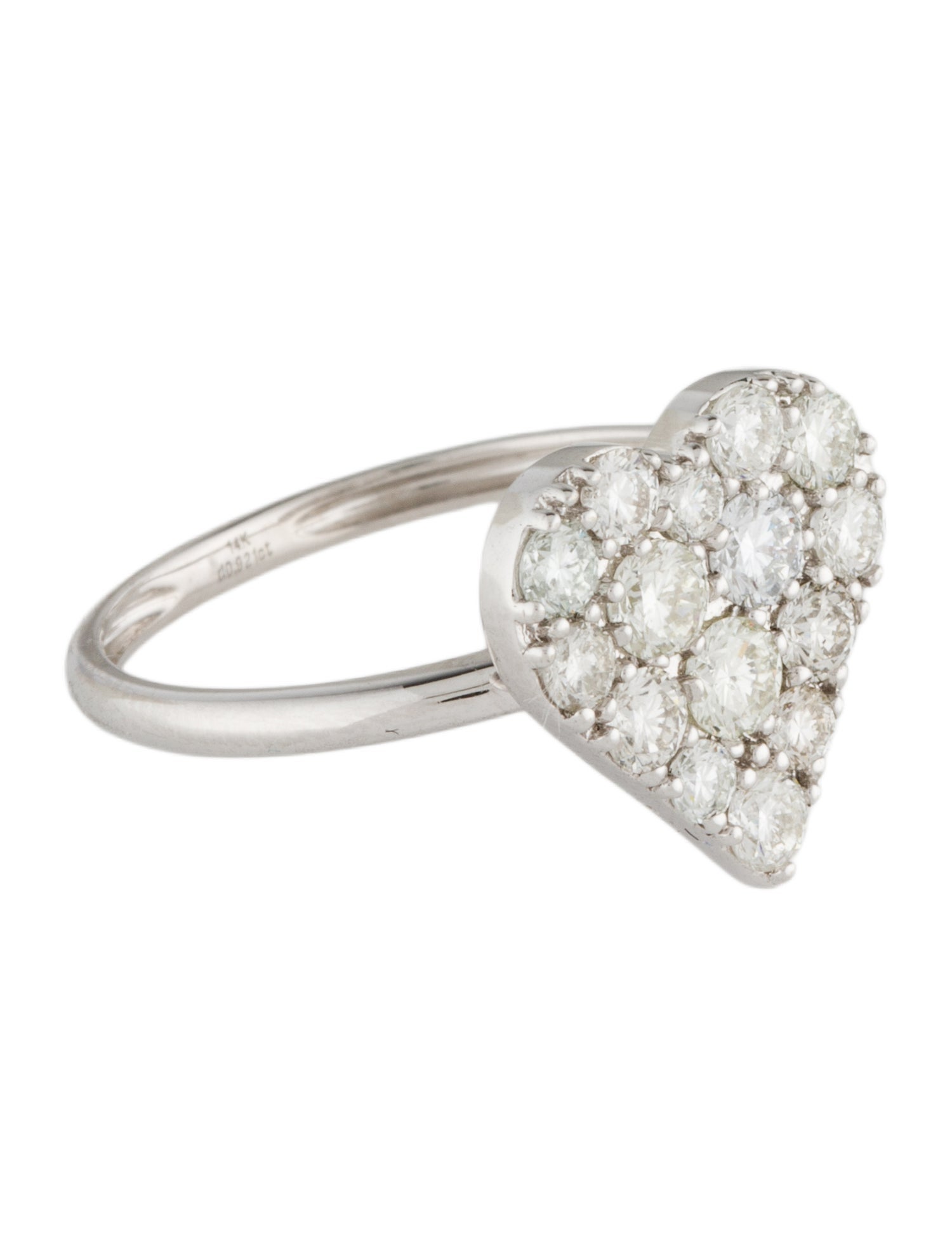 Ring 14K Lab-Grown Diamond Heart Ring