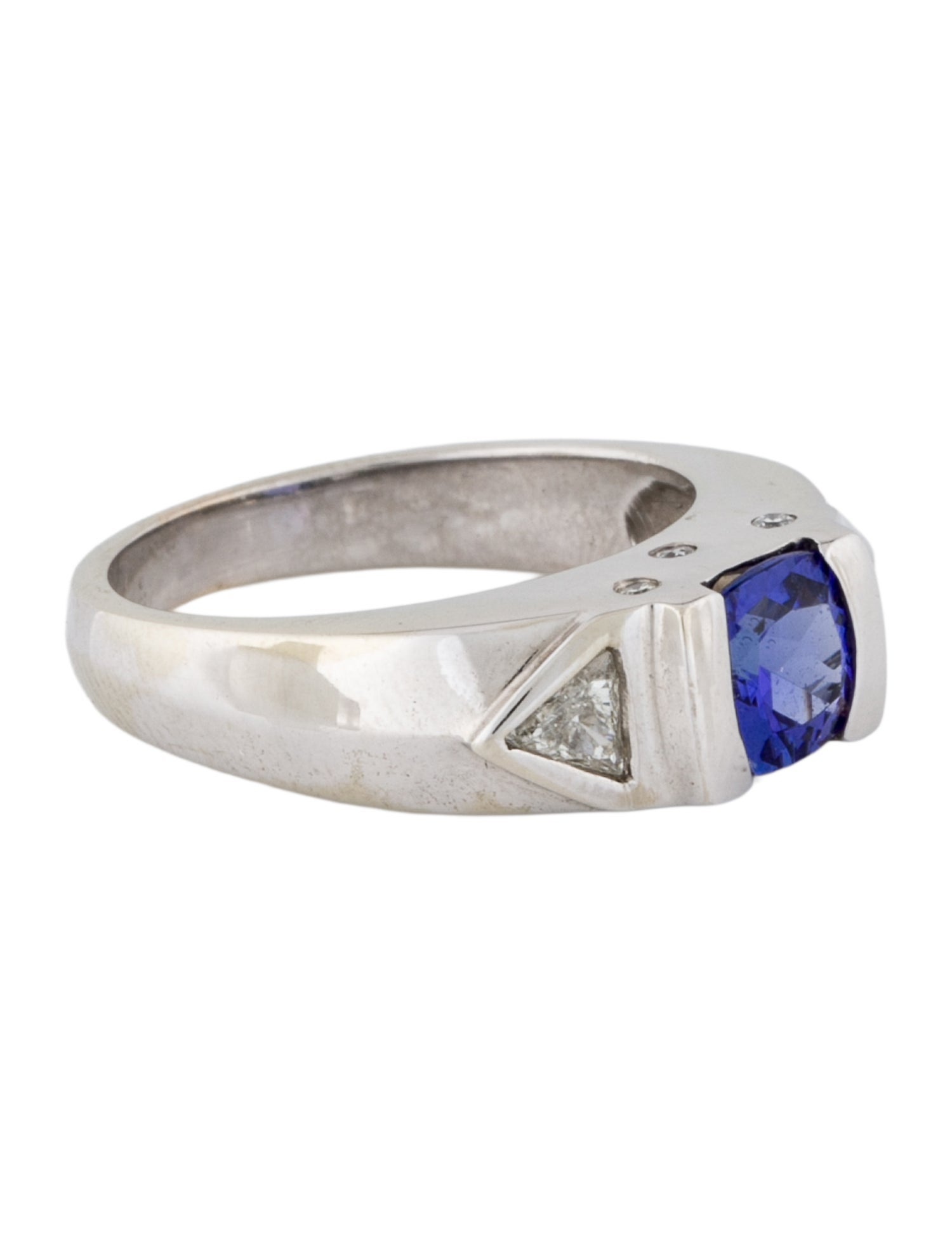 Ring 14K Tanzanite & Diamond Cocktail