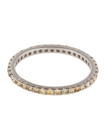 Ring Eternity Band 14K Diamond 6.25