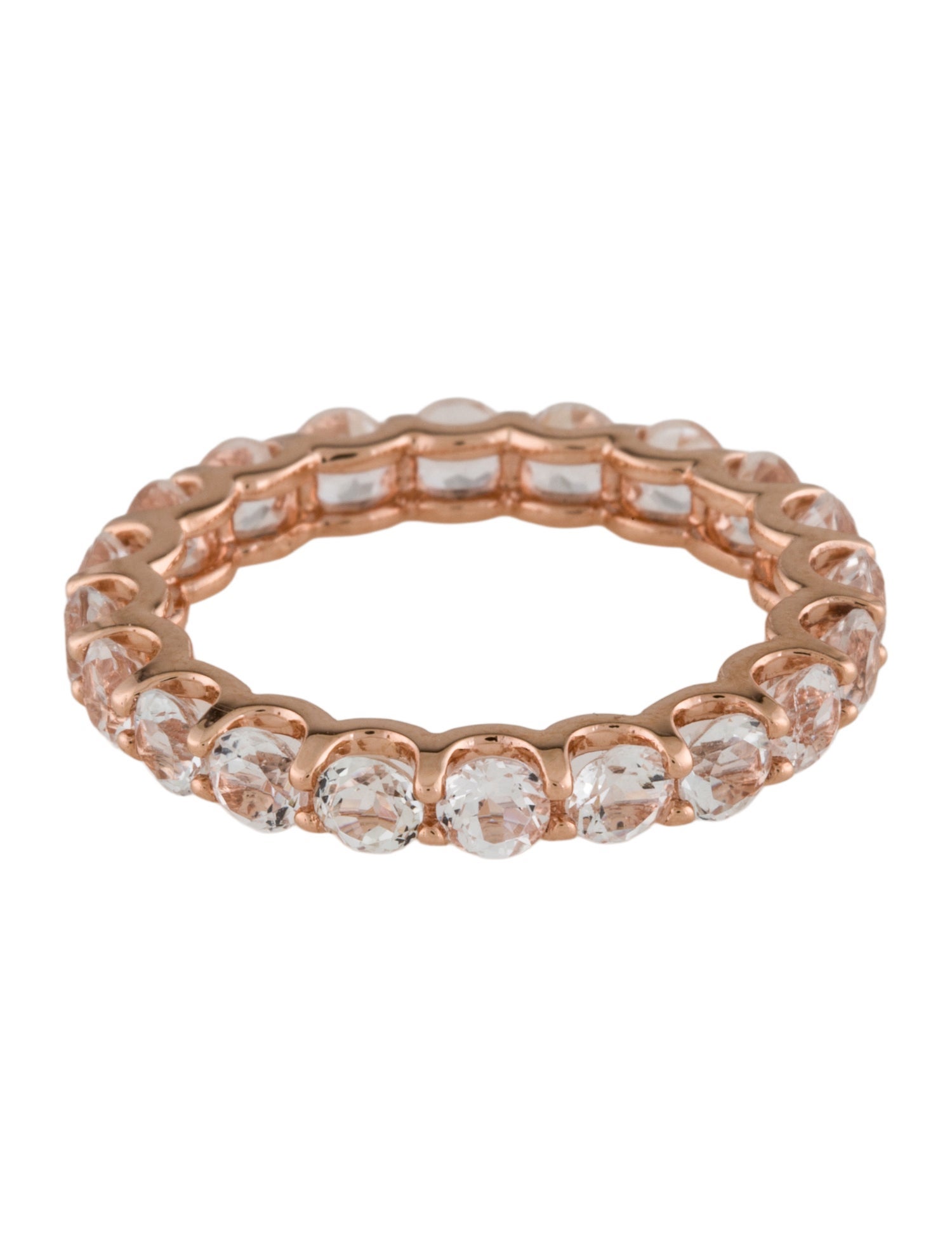 Ring 14K 2.67ctw Topaz Eternity Band Ring