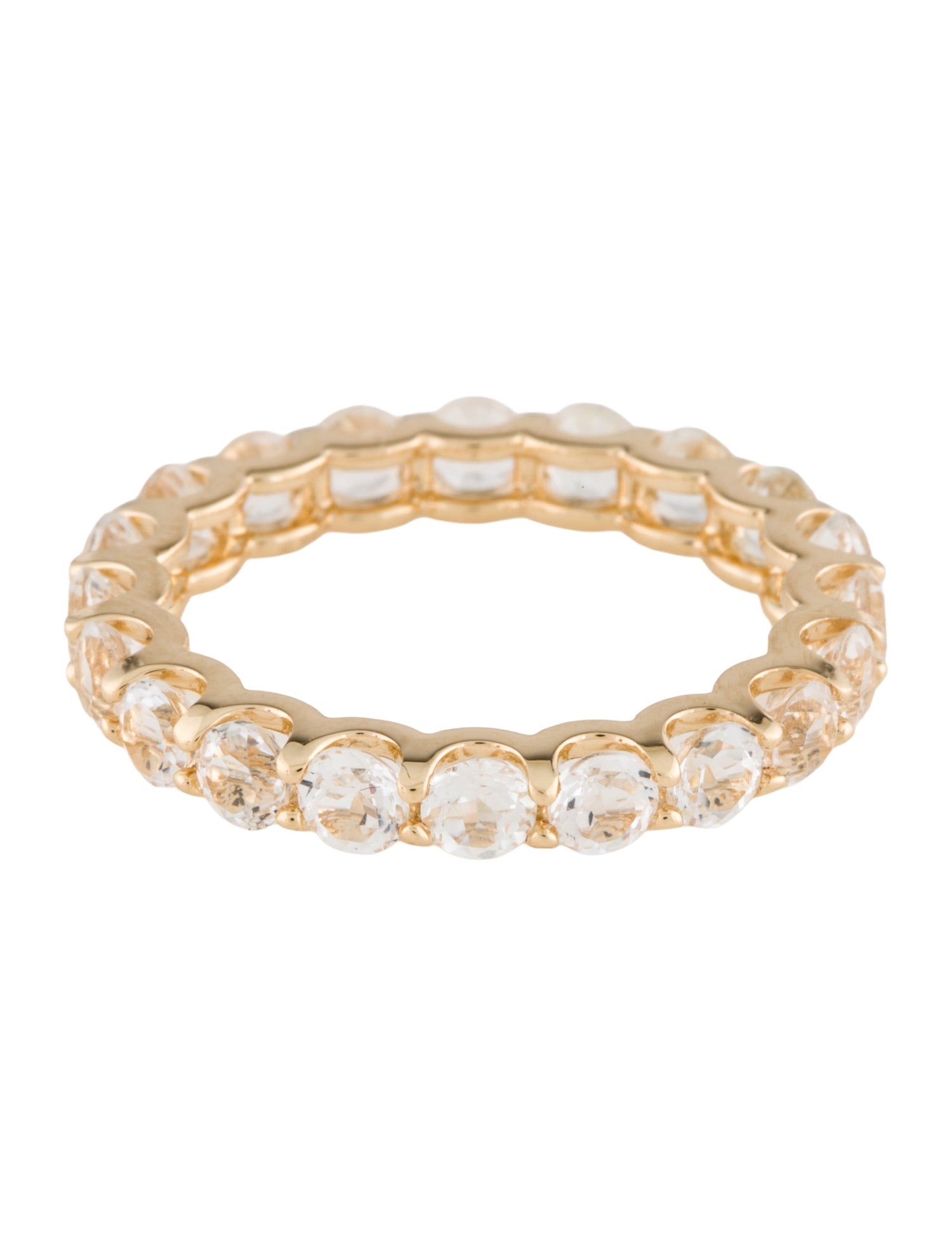 Ring 14K 2.73ctw Topaz Eternity Band Ring