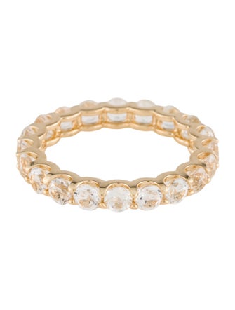 Ring 14K 2.73ctw Topaz Eternity Band Ring