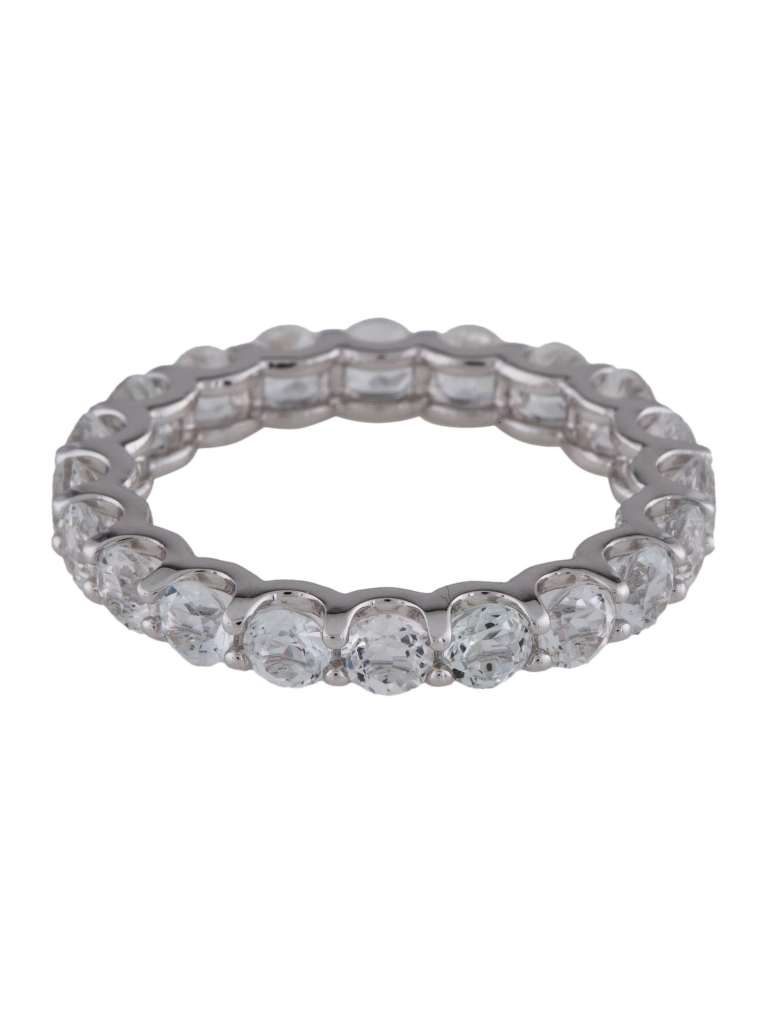 Ring 14K 2.76ctw Topaz Eternity Band Ring