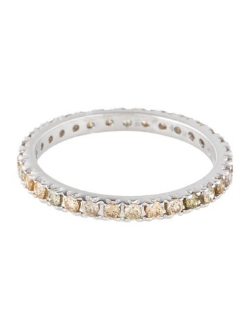 Ring Eternity Band 14K Diamond 6.5