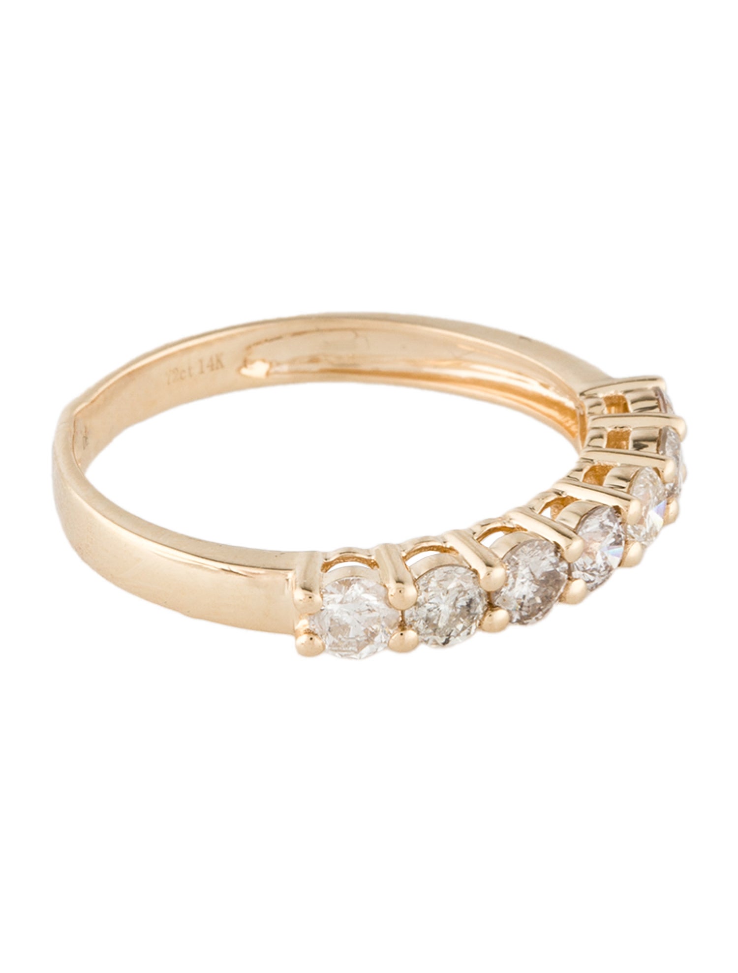 Ring 14K Diamond Half Eternity Band