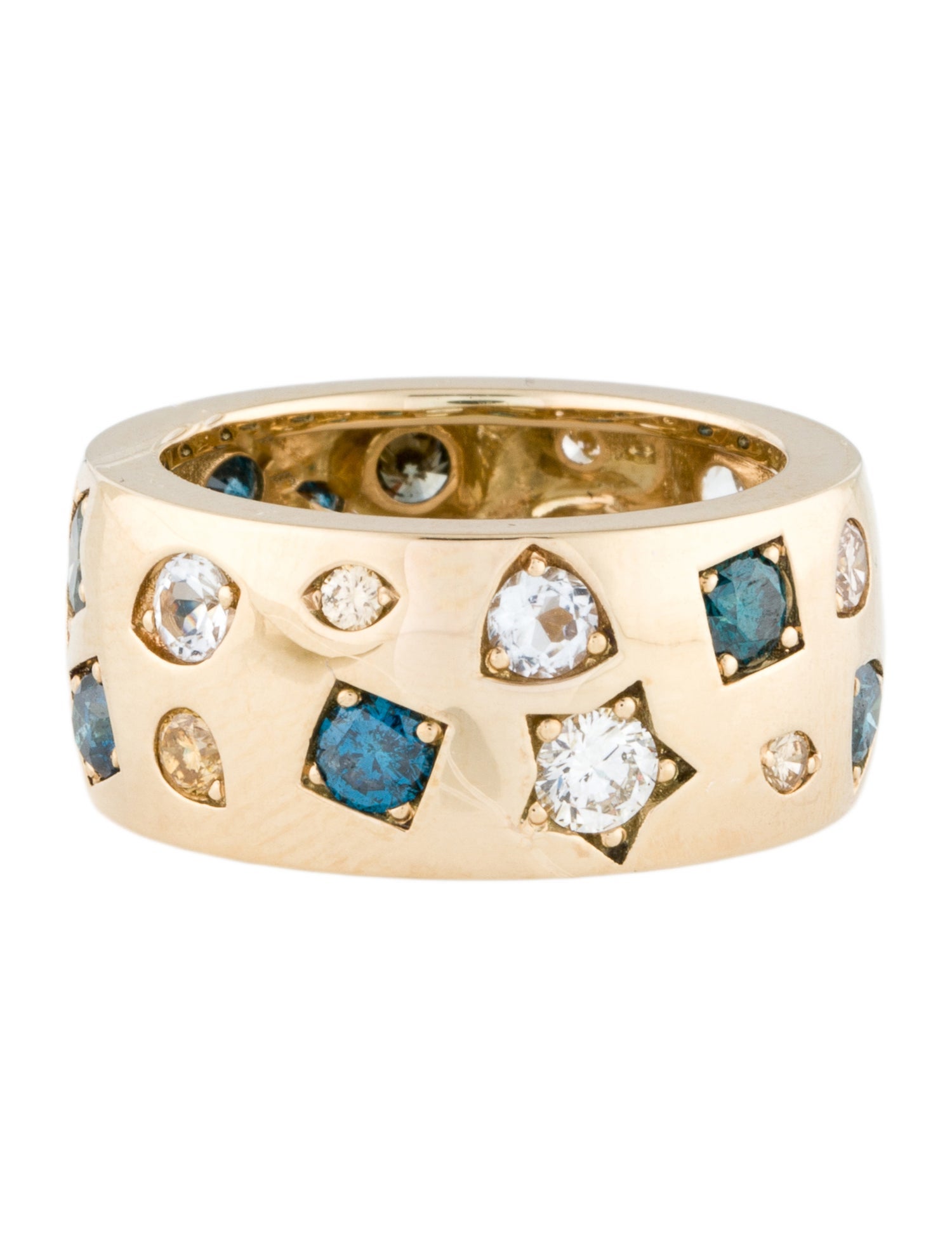 Ring 14K Topaz & Diamond Band