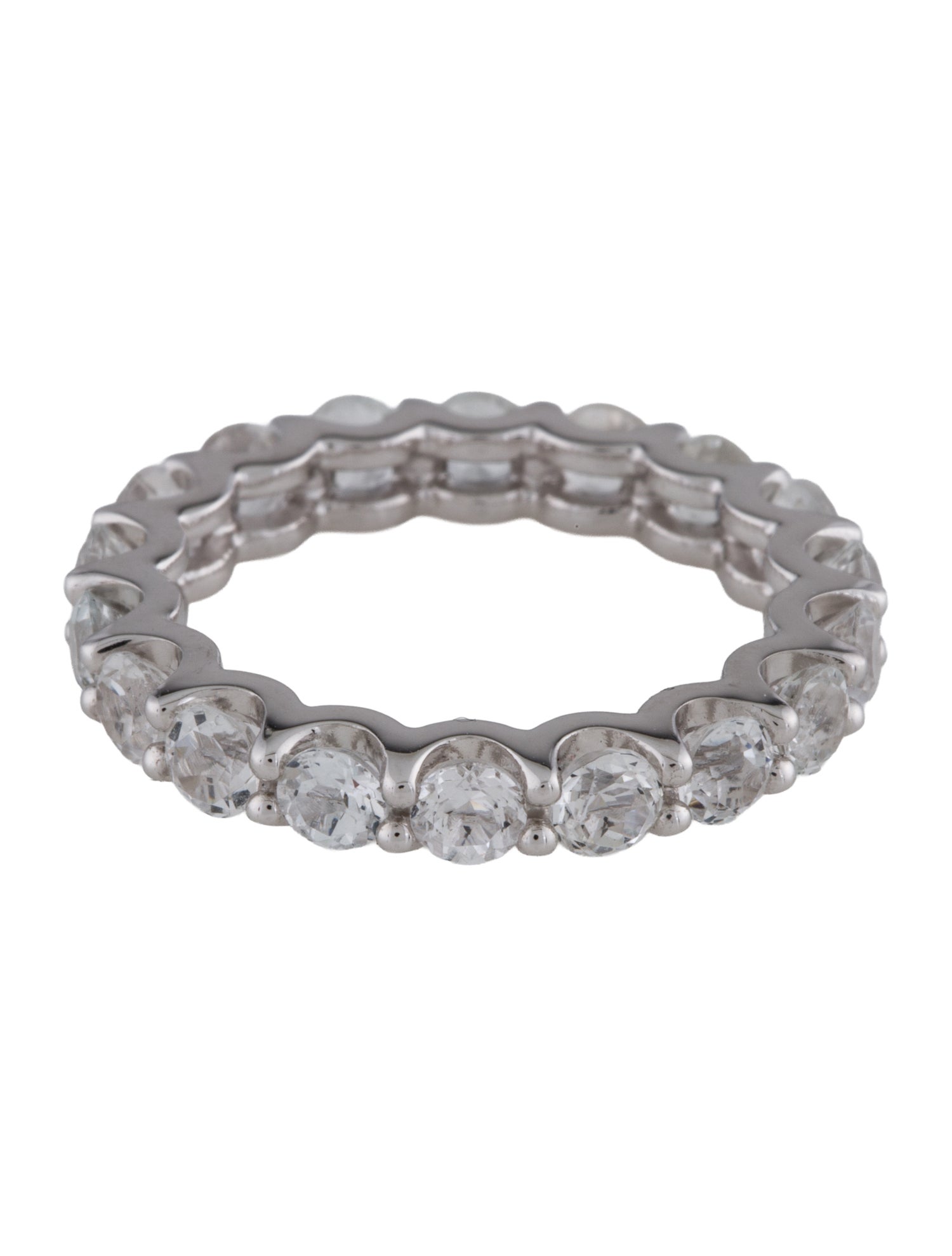 Ring 14K 2.47ctw Topaz Eternity Band Ring