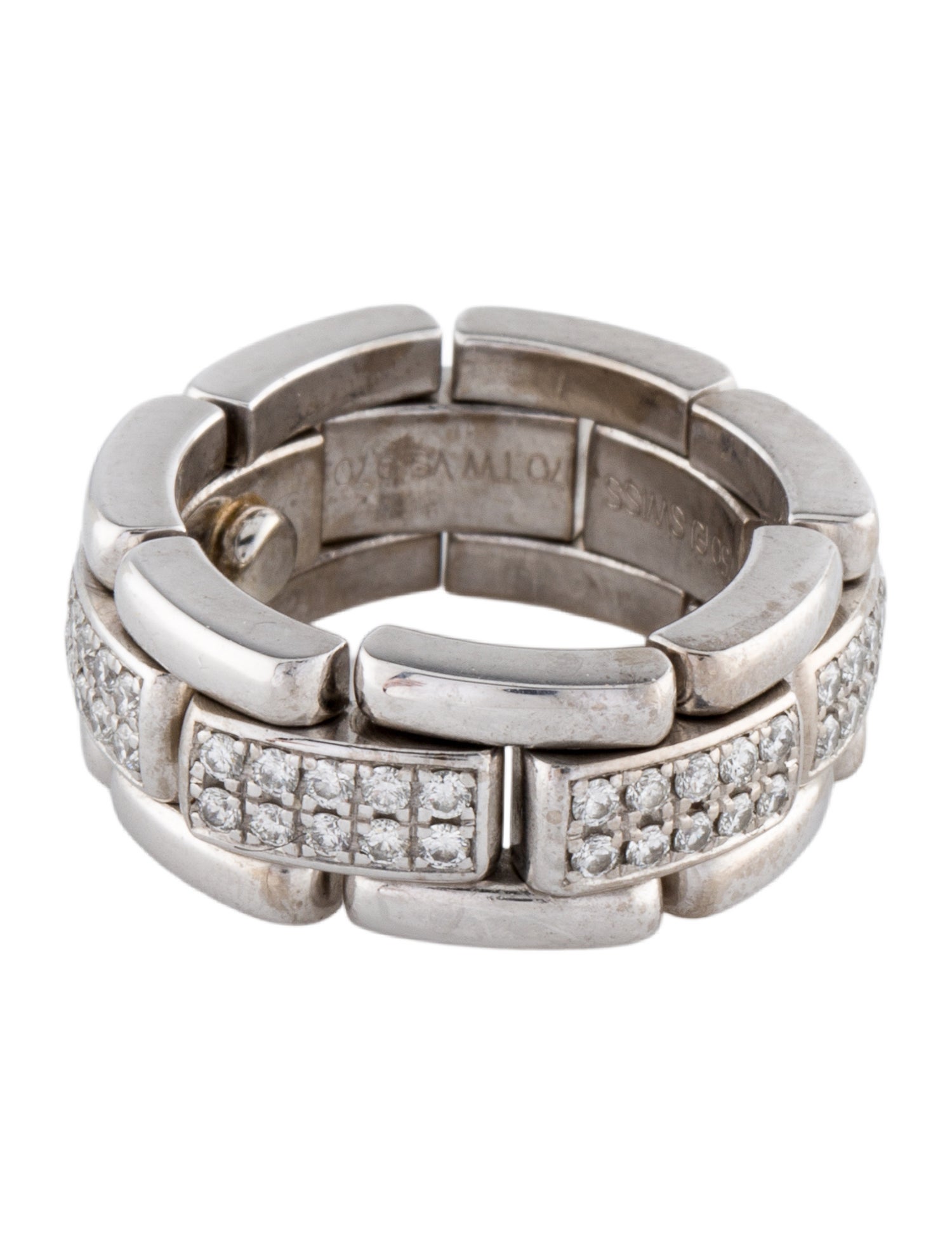 Ring Furrer-Jacot 18K Diamond Chain Flexible Link