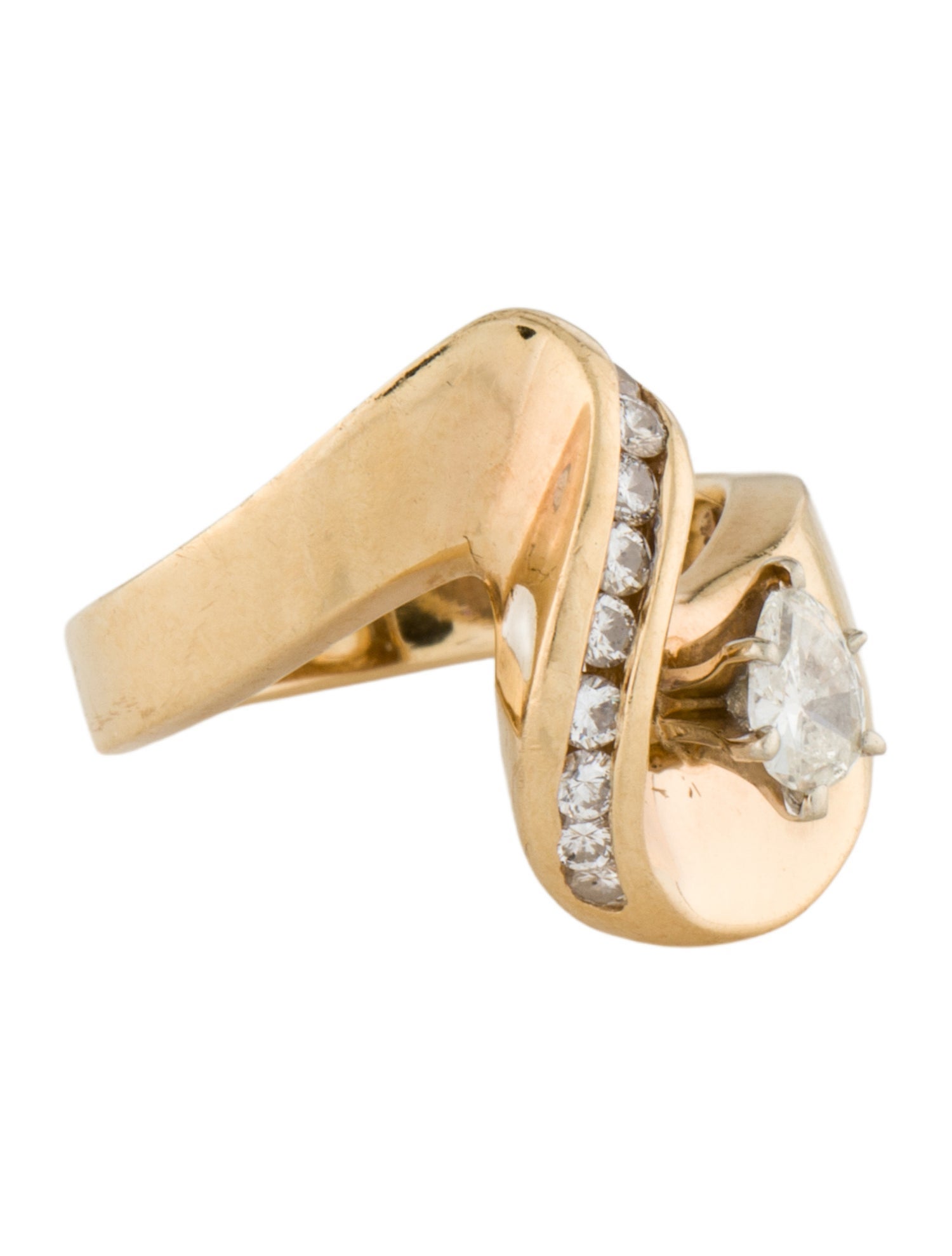 Ring 14K Diamond Cocktail Ring