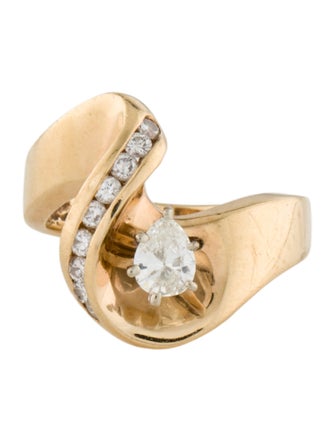 Ring 14K Diamond Cocktail Ring