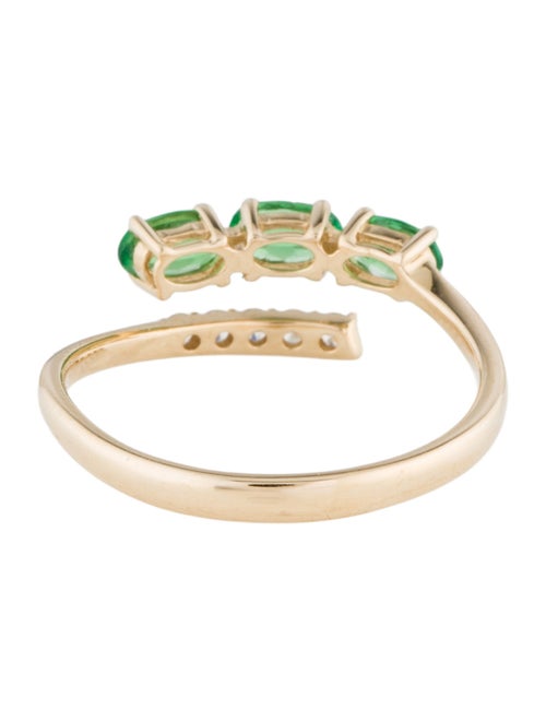 Ring Cirari 14K Tsavorite Garnet & Diamond Bypass Ring
