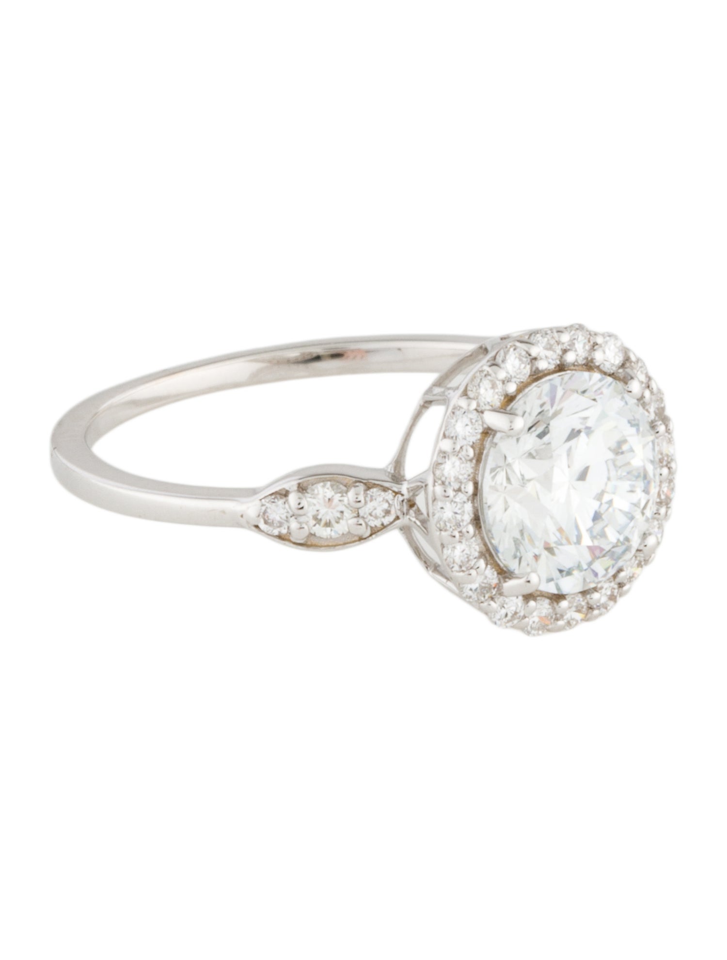 Ring 14K 1.91ctw Lab-Grown Diamond Halo Cocktail Ring