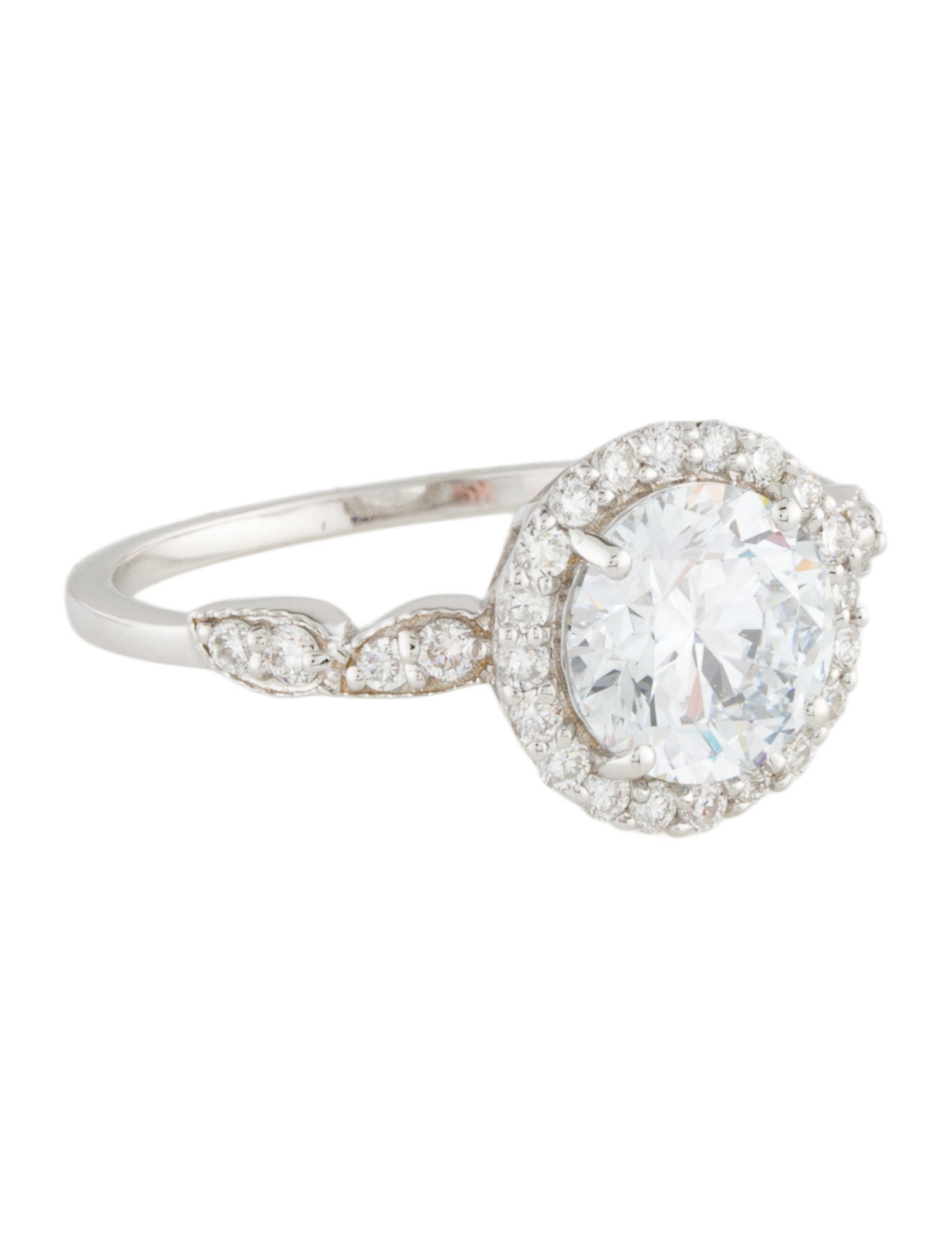 Ring 14K 1.90ctw Lab-Grown Diamond Halo Cocktail Ring