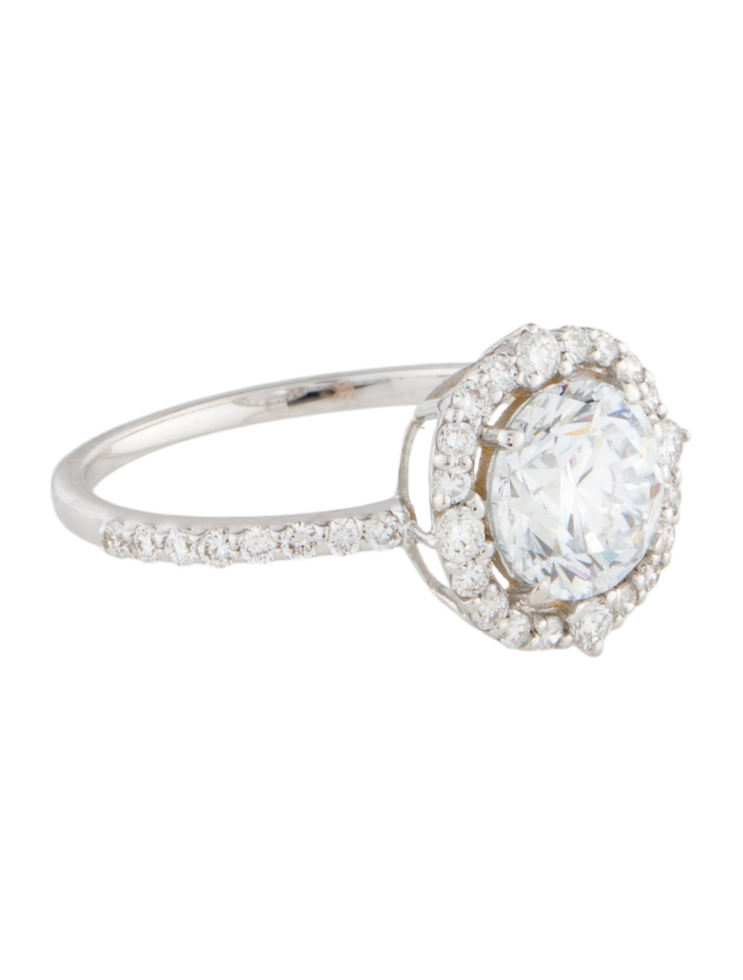 Ring 14K 2.08ctw Lab-Grown Diamond Halo Cocktail Ring