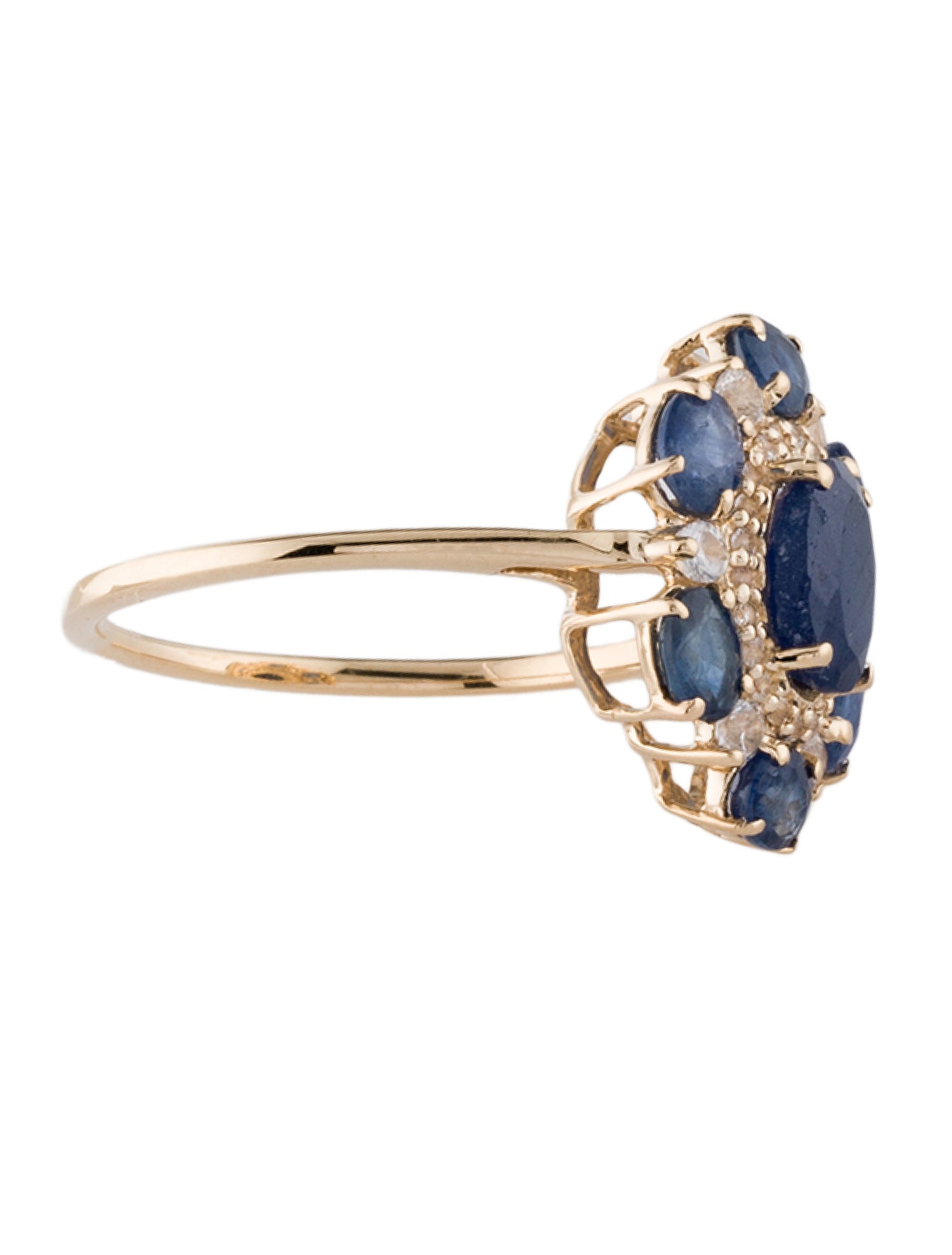 Ring 14K 3.28ctw Sapphire Cocktail Ring