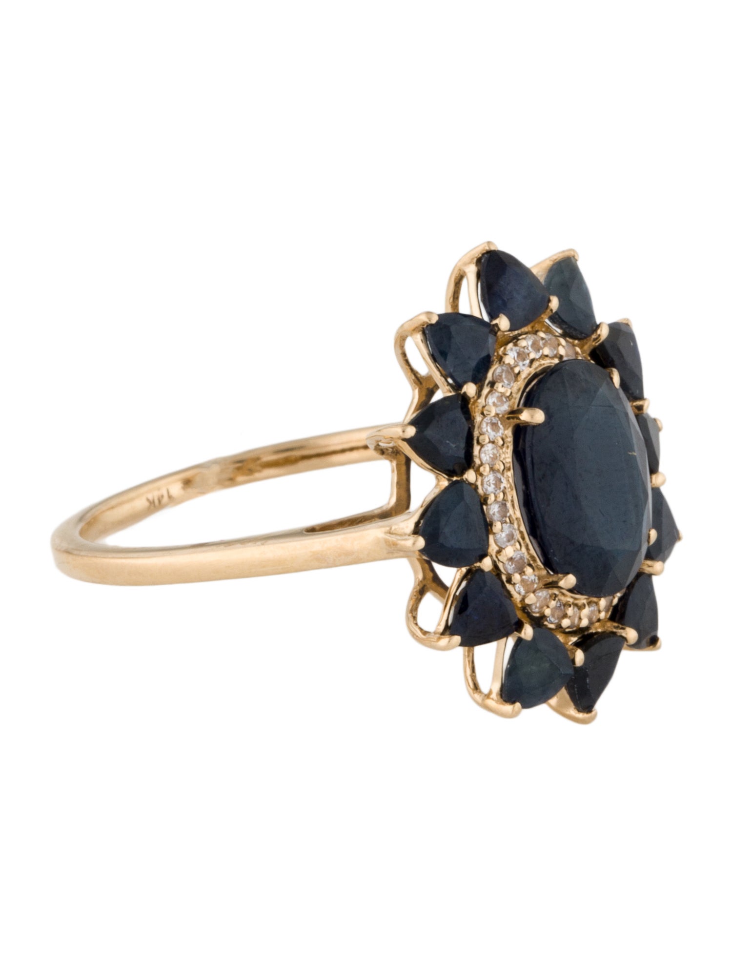 Ring 14K 4.05ctw Sapphire Cocktail Ring