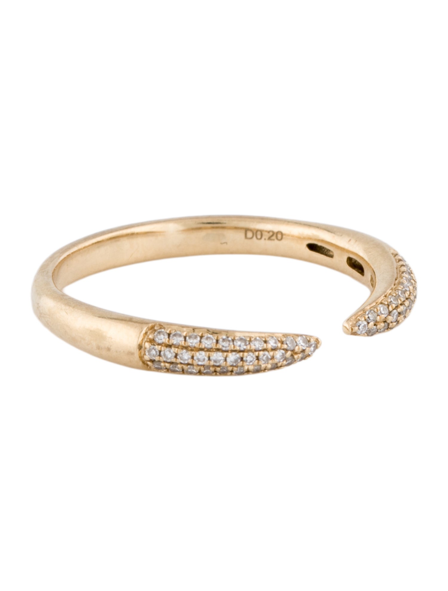 Ring 14K Diamond Claw Band