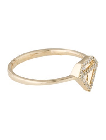 Ring Cocktail 14K Diamond 6.5