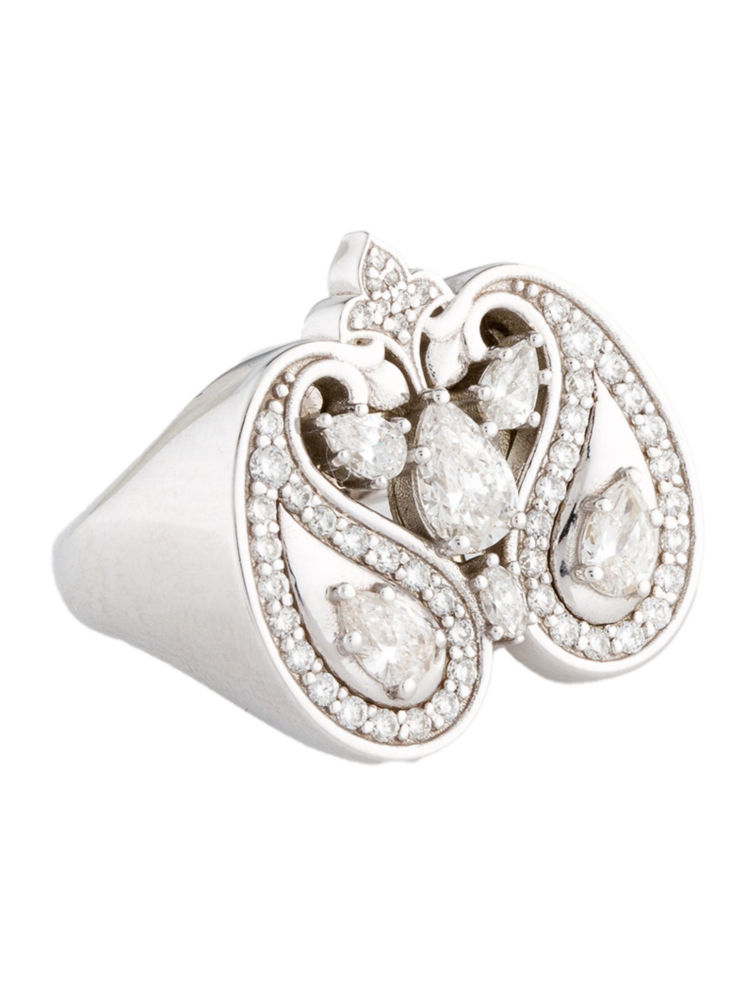 Ring 14K Lab-Grown Diamond Crown Cocktail Ring