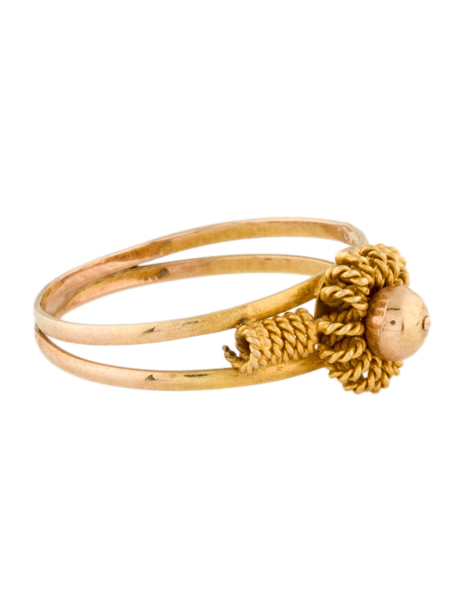 Ring 14K Single Bead Ring