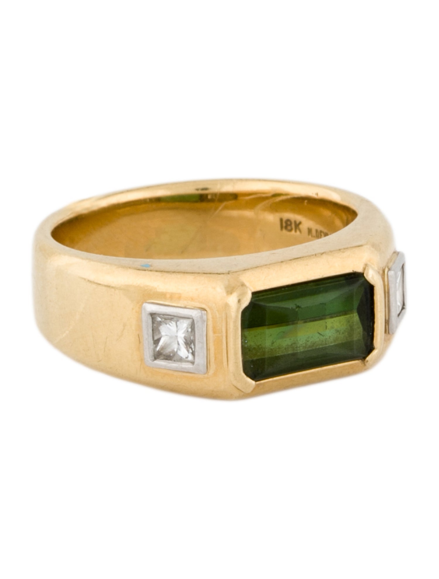 Ring 18K Tourmaline & Diamond Ring