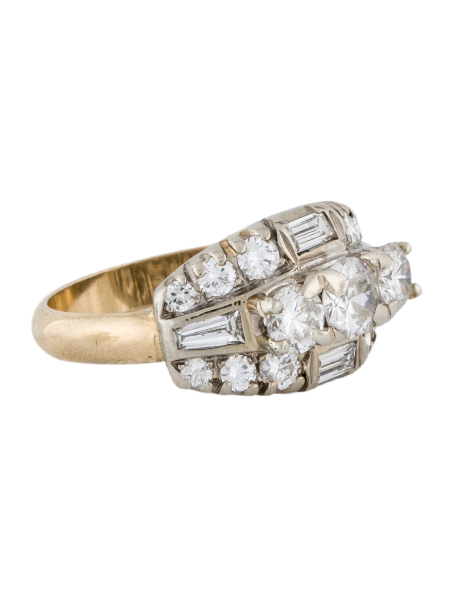 Ring 14K 1.75ctw Diamond Cocktail
