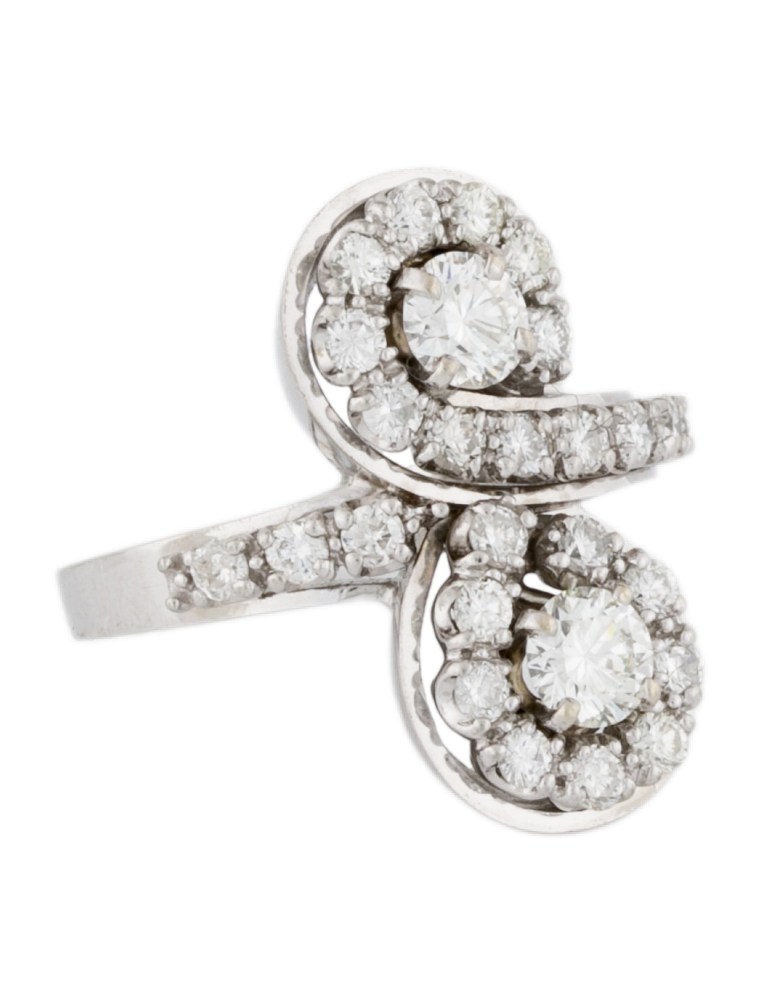 Ring 18K 1.62ctw Diamond Infinity Motif