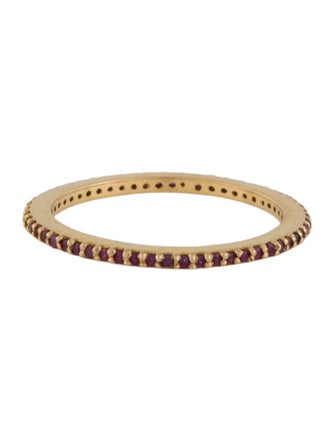 Ring 18K Ruby Eternity Band Ring