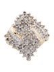 Ring 10K Diamond Cocktail Ring