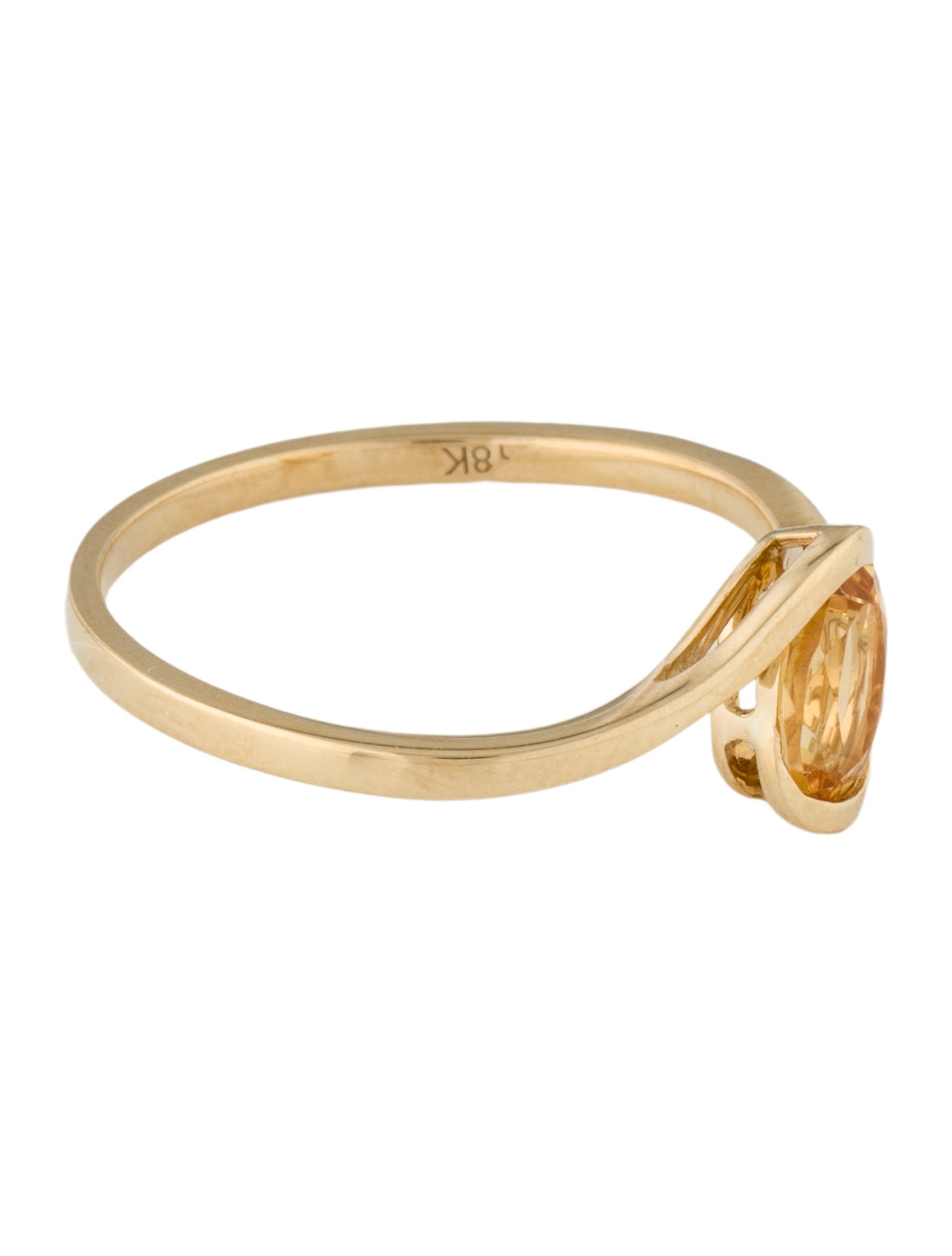 Ring 18K Citrine Cocktail Ring