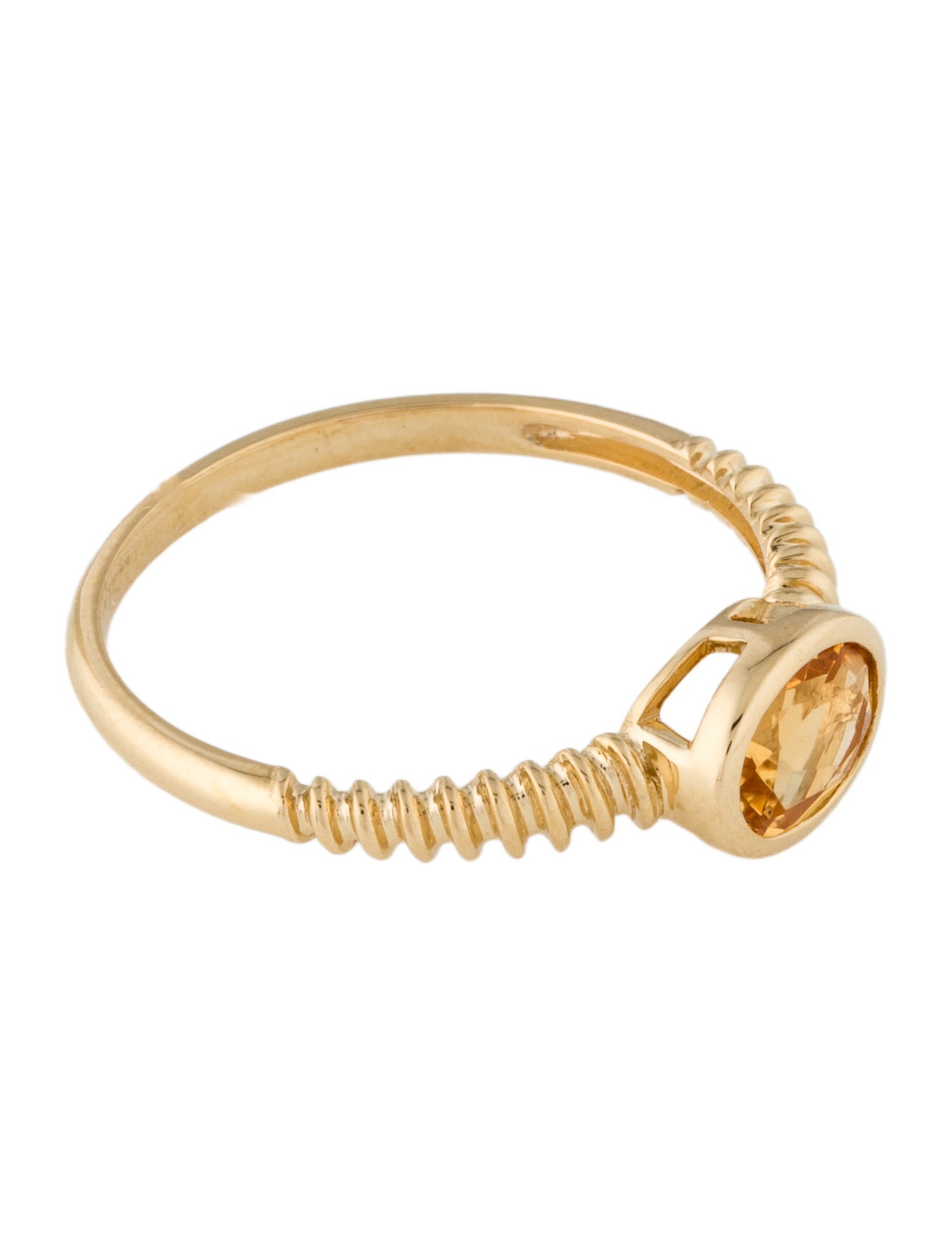 Ring 18K Citrine Cocktail Ring