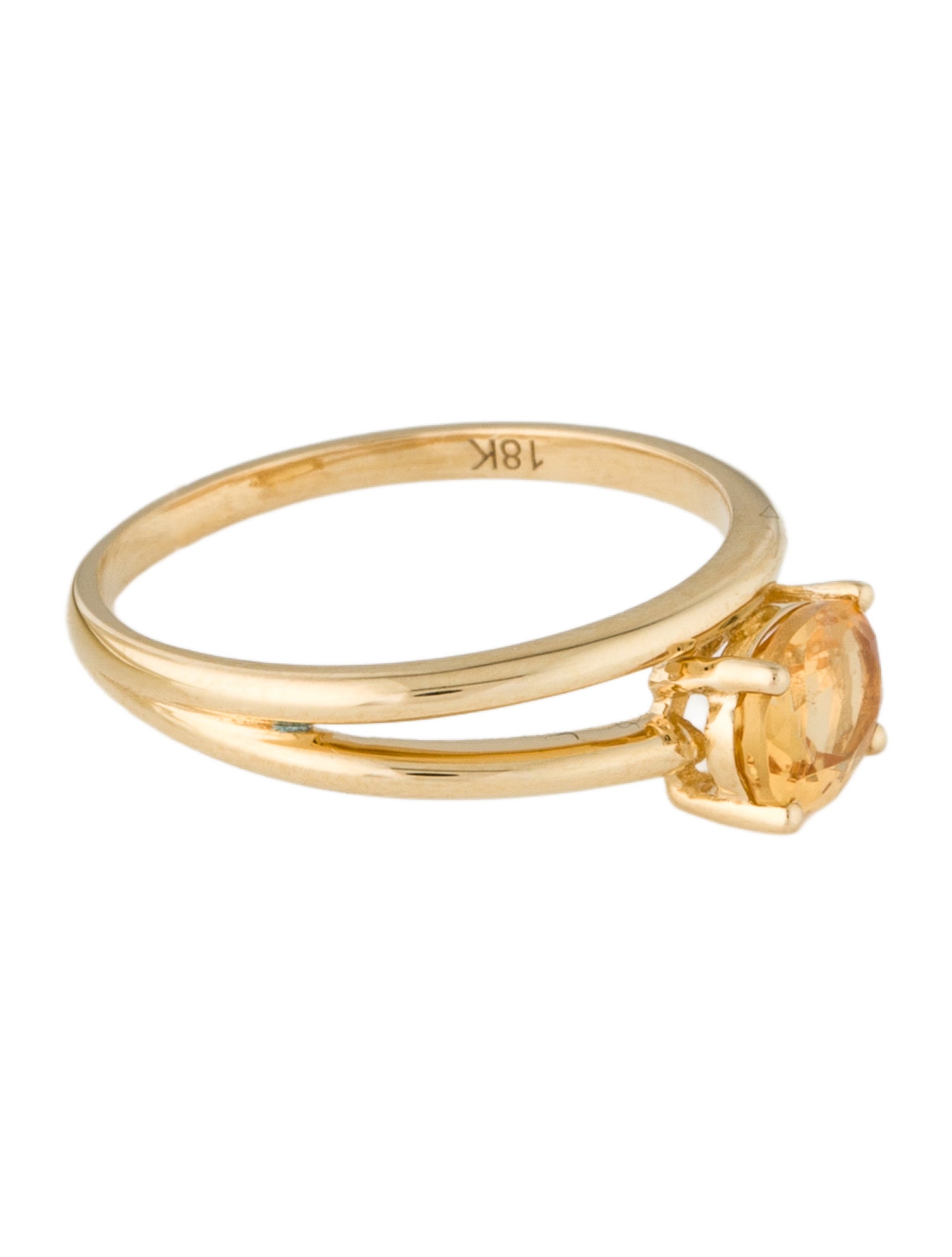 Ring 18K Citrine Wrap Band