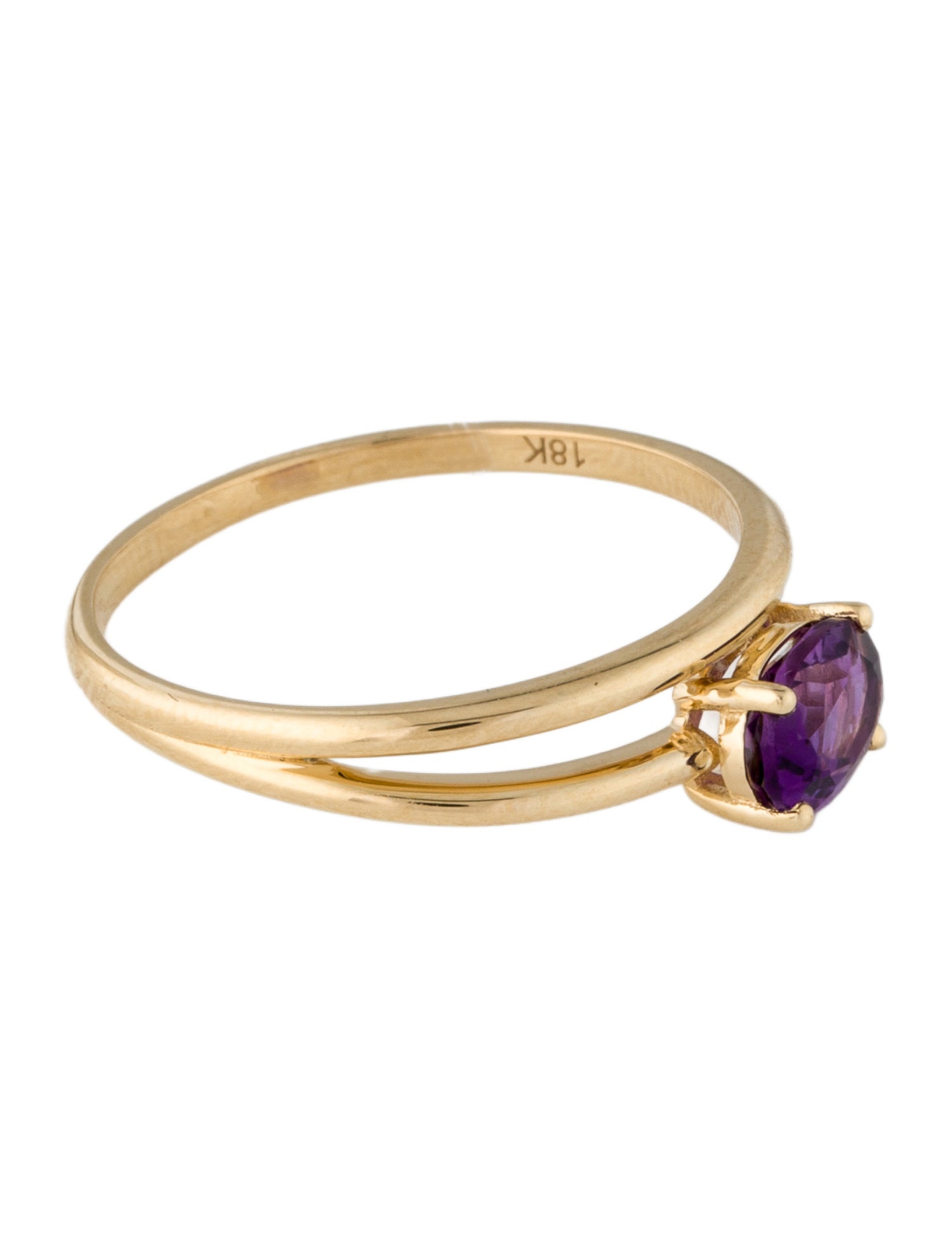 Ring 18K Amethyst Cocktail Ring