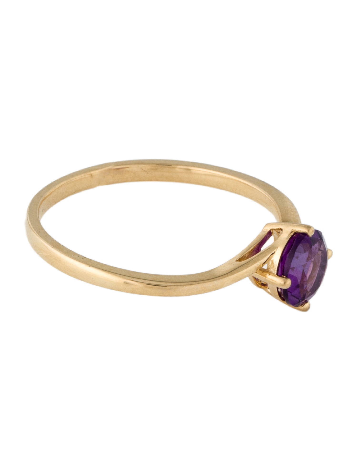 Ring 18K Amethyst Cocktail Ring