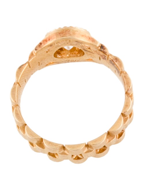 Ring 18K Diamond Link Motif Ring