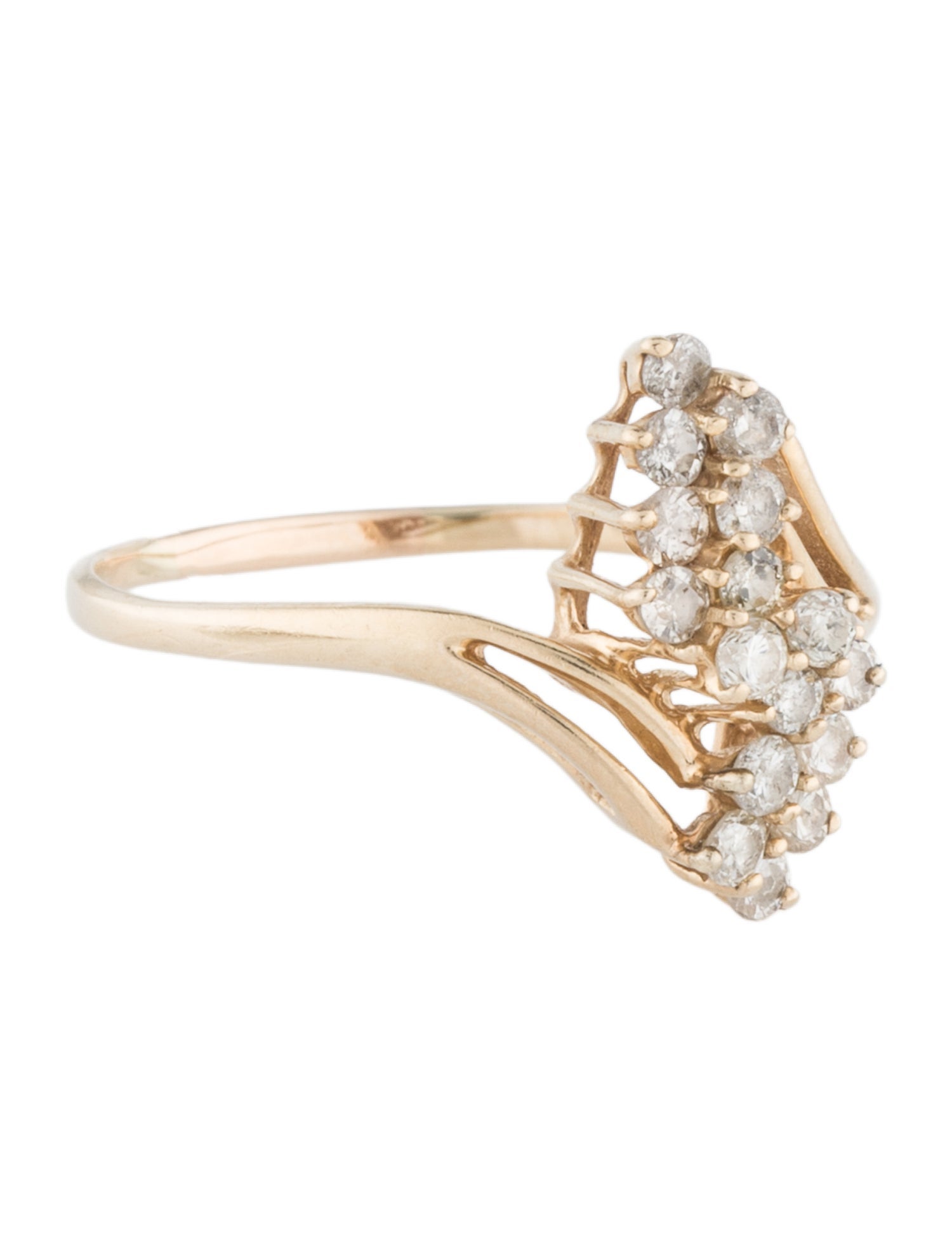 Ring 14K Diamond Cocktail Ring