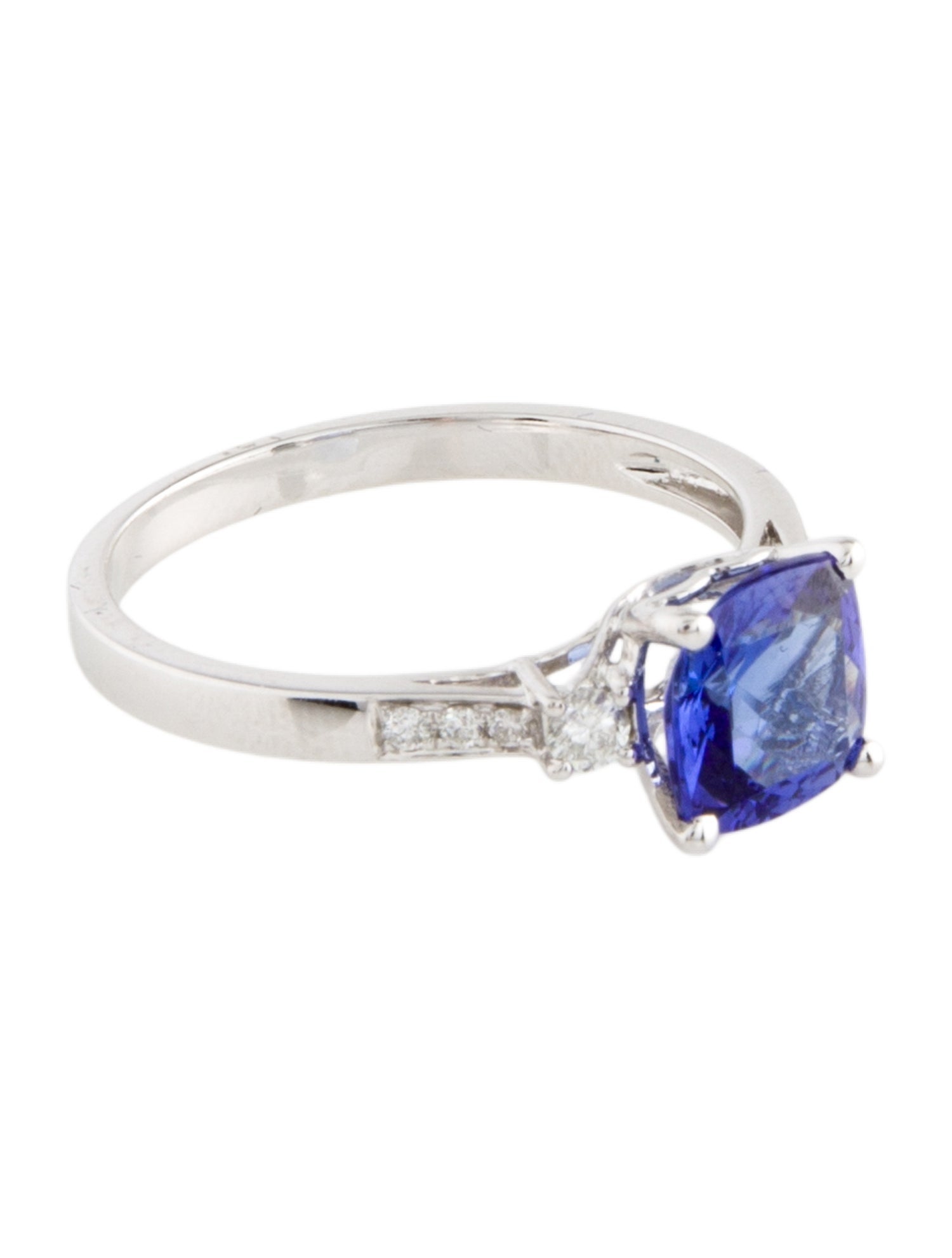 Ring 14K 1.65ct Tanzanite & Diamond Cocktail Ring