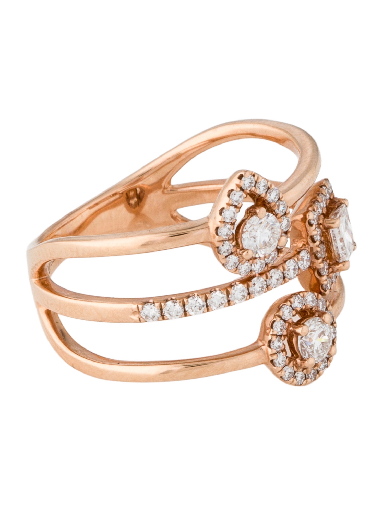 Ring 14K Diamond Strand Band