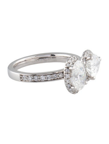 Ring Cocktail 18K 2.85ctw Lab-Grown Diamond Halo Set 6