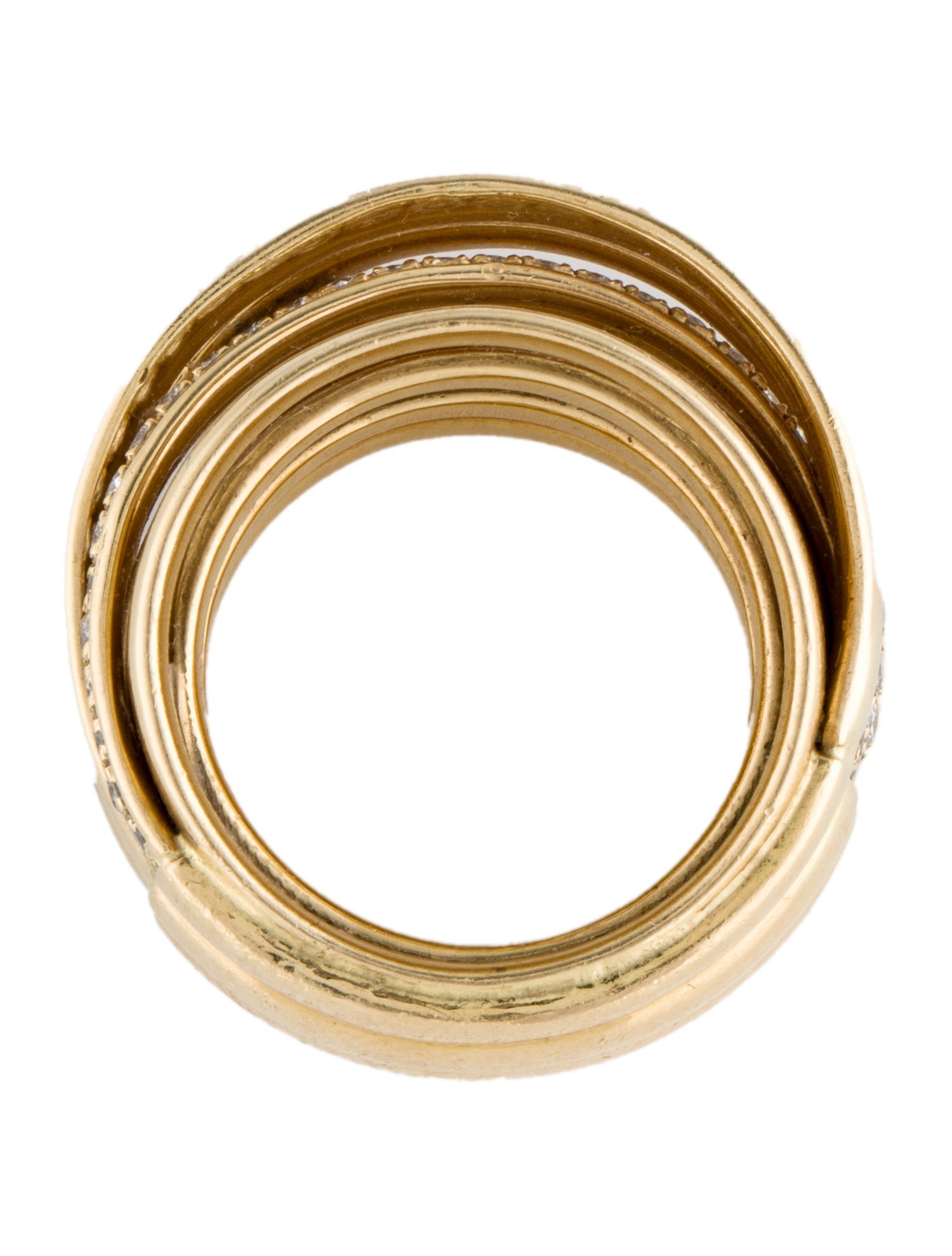 Ring 18K 1.27ctw Diamond Multi-Row Band