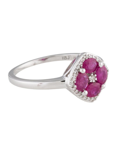 Ring 14K Ruby & Diamond Cocktail Ring