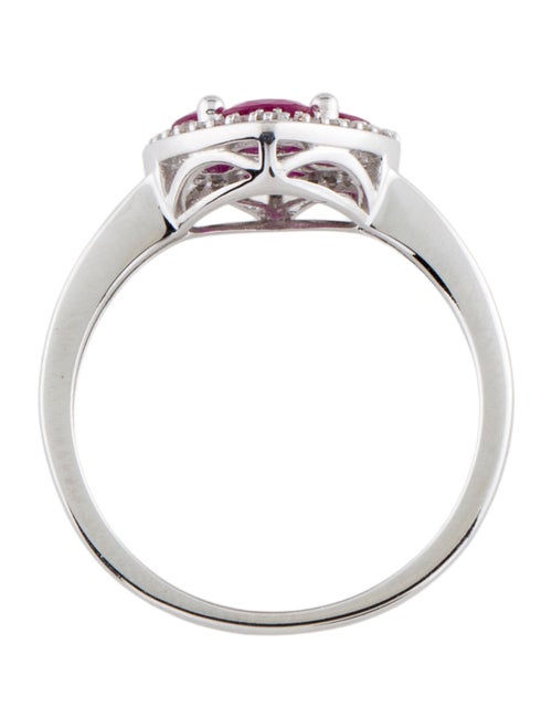 Ring 14K Ruby & Diamond Cocktail Ring