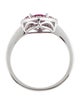 Ring 14K Ruby & Diamond Cocktail Ring