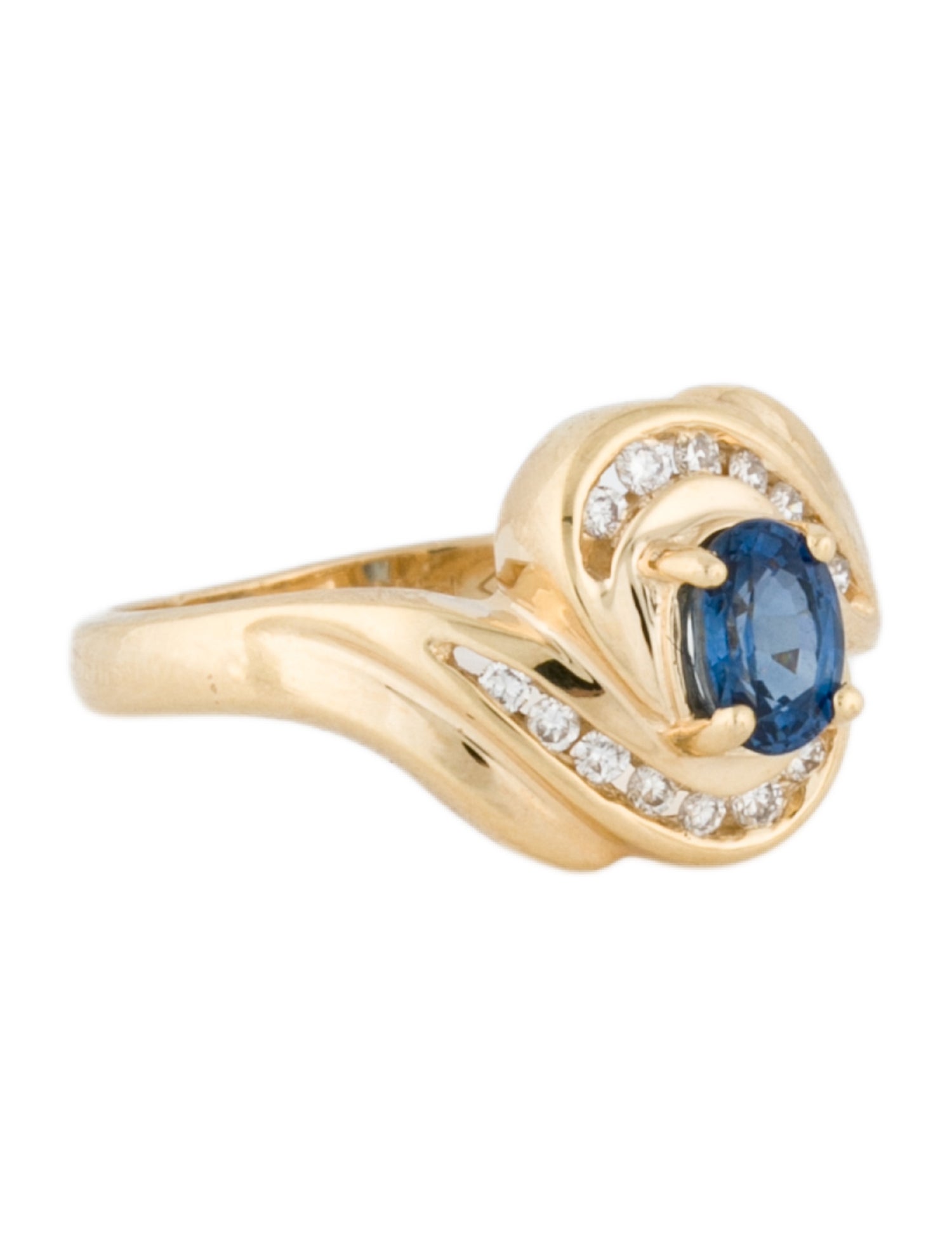Ring 14K Sapphire & Diamond Ring
