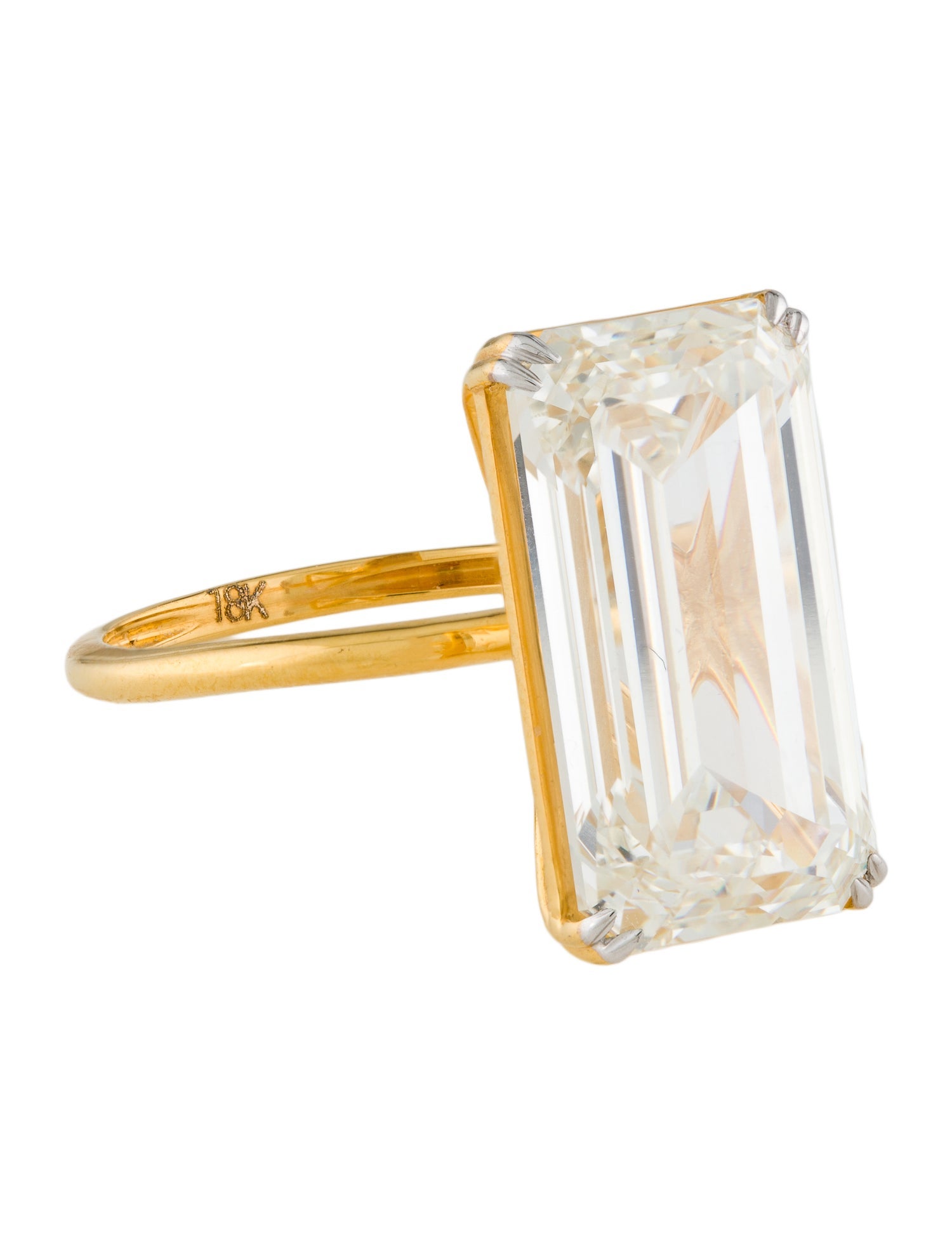 Ring 18K 10.03ct Lab-Grown Diamond Engagement Ring