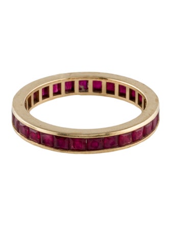 Ring 18K 2.94ctw Ruby Eternity Band